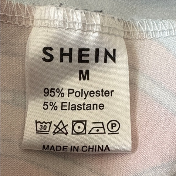 SHEIN Aqua Tropical Tank Midi Dress with Red Leaf Print - Picture 5 of 5